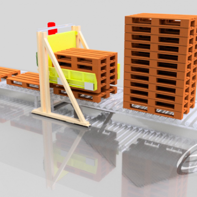 Palletdispenser langs